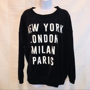 Forever 21 womans large velour top